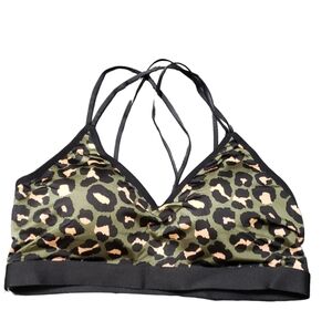 Jady K Green Leopard Bralette NEW